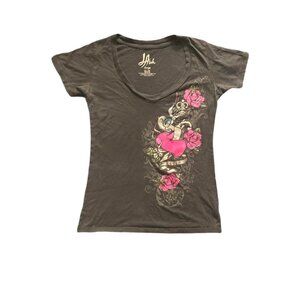 Y2K Black& Pink Valentines Lover Shirt